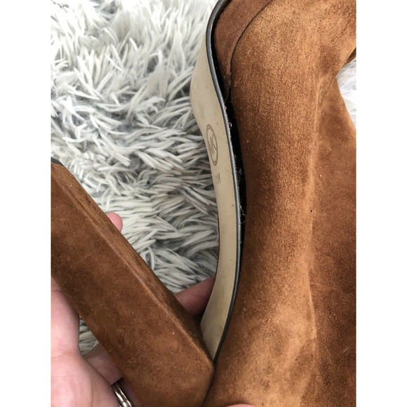 Michael Kors Brown Suede Heel Booties - Picture 6 of 9